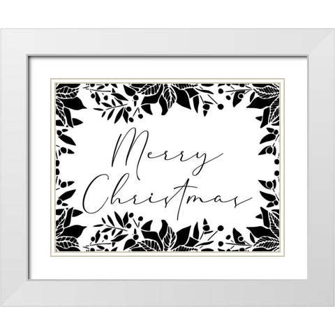 Classic Christmas White Modern Wood Framed Art Print with Double Matting by Prime, Marcus