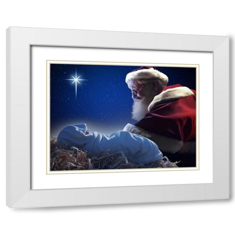 Holiday Balance White Modern Wood Framed Art Print with Double Matting by Prime, Marcus