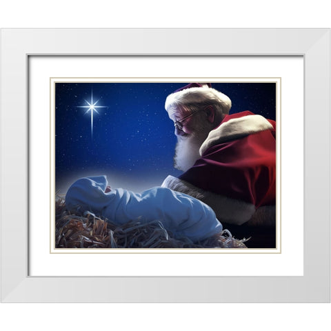 Holiday Balance White Modern Wood Framed Art Print with Double Matting by Prime, Marcus