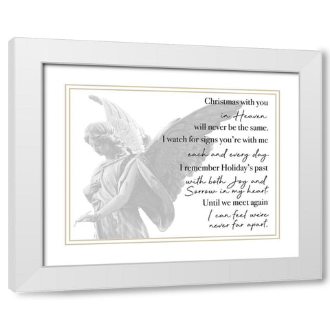 Christmas With You White Modern Wood Framed Art Print with Double Matting by Prime, Marcus