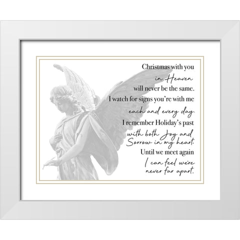 Christmas With You White Modern Wood Framed Art Print with Double Matting by Prime, Marcus