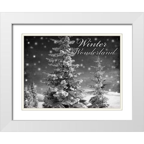Winter Wonderland 1 White Modern Wood Framed Art Print with Double Matting by Prime, Marcus