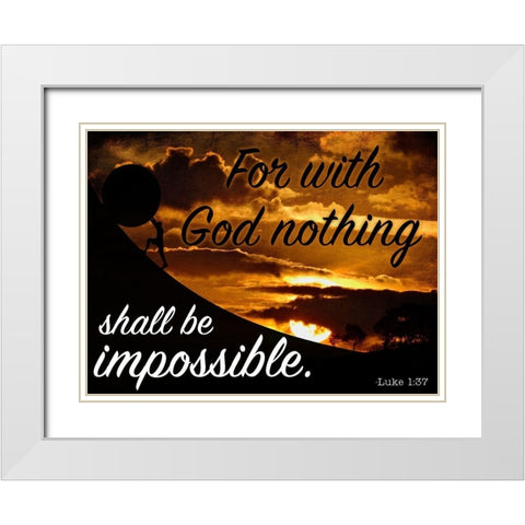 Possibilities White Modern Wood Framed Art Print with Double Matting by Prime, Marcus