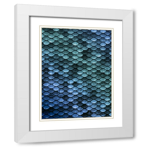 Mermaid Embrace White Modern Wood Framed Art Print with Double Matting by Prime, Marcus