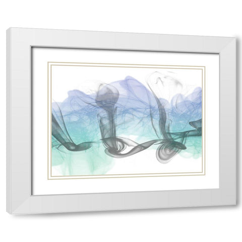 Crossing Streams White Modern Wood Framed Art Print with Double Matting by Prime, Marcus