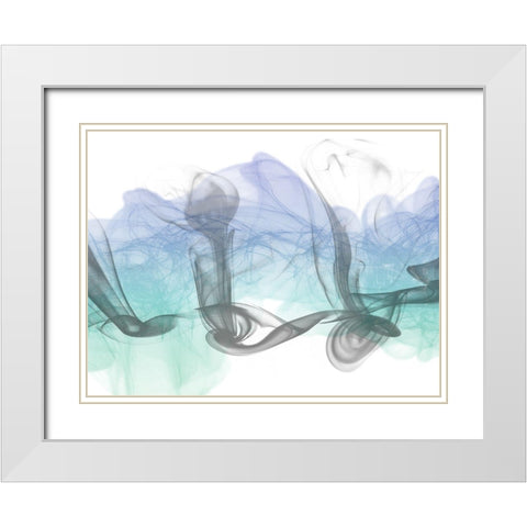 Crossing Streams White Modern Wood Framed Art Print with Double Matting by Prime, Marcus
