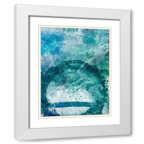 Distressed Ocean 1 White Modern Wood Framed Art Print with Double Matting by Prime, Marcus