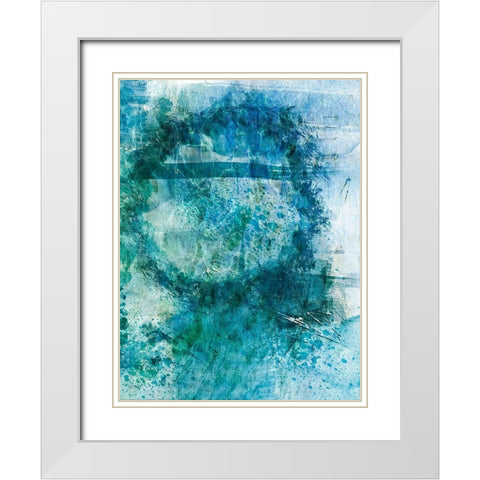 Distressed Ocean 2 White Modern Wood Framed Art Print with Double Matting by Prime, Marcus