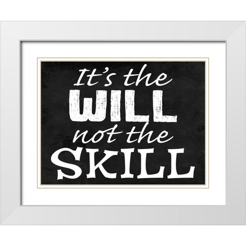Will Skill 2 White Modern Wood Framed Art Print with Double Matting by Prime, Marcus
