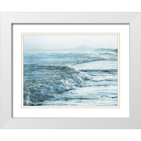 Raging Breaths 1 White Modern Wood Framed Art Print with Double Matting by Prime, Marcus