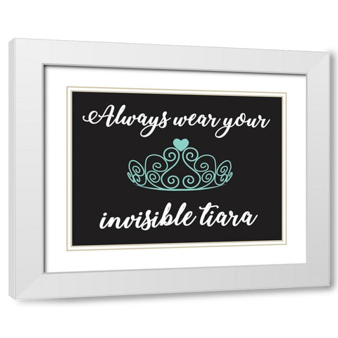 Tiara Always White Modern Wood Framed Art Print with Double Matting by Prime, Marcus