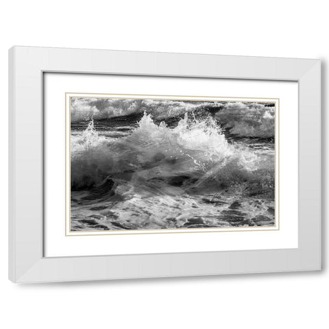 Calming Storm 1 White Modern Wood Framed Art Print with Double Matting by Prime, Marcus