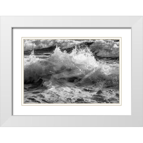 Calming Storm 1 White Modern Wood Framed Art Print with Double Matting by Prime, Marcus