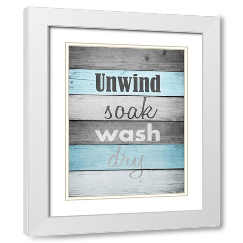 Tub Time 2 White Modern Wood Framed Art Print with Double Matting by Prime, Marcus