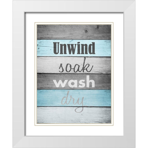 Tub Time 2 White Modern Wood Framed Art Print with Double Matting by Prime, Marcus