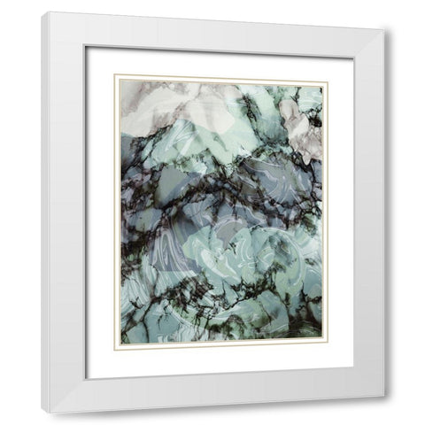 Evolutionary 1 White Modern Wood Framed Art Print with Double Matting by Prime, Marcus