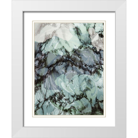 Evolutionary 1 White Modern Wood Framed Art Print with Double Matting by Prime, Marcus
