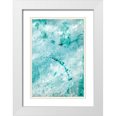 Aquatic Rush 1 White Modern Wood Framed Art Print with Double Matting by Prime, Marcus