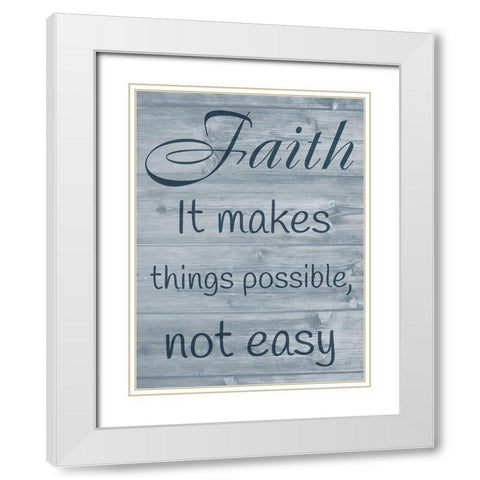 Faithful Possibilities White Modern Wood Framed Art Print with Double Matting by Prime, Marcus