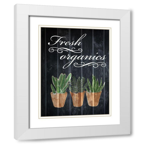 Fresh Organics 1 White Modern Wood Framed Art Print with Double Matting by Prime, Marcus