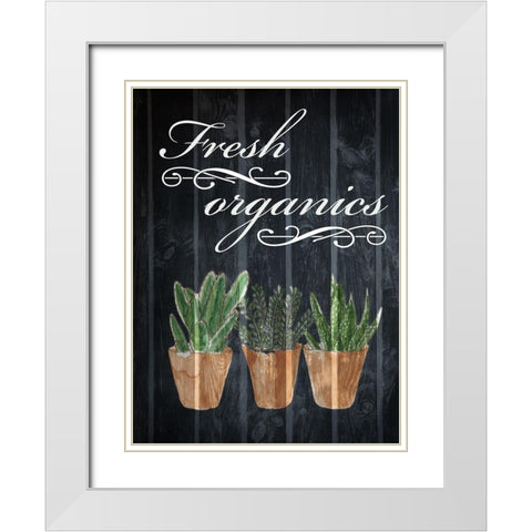 Fresh Organics 1 White Modern Wood Framed Art Print with Double Matting by Prime, Marcus