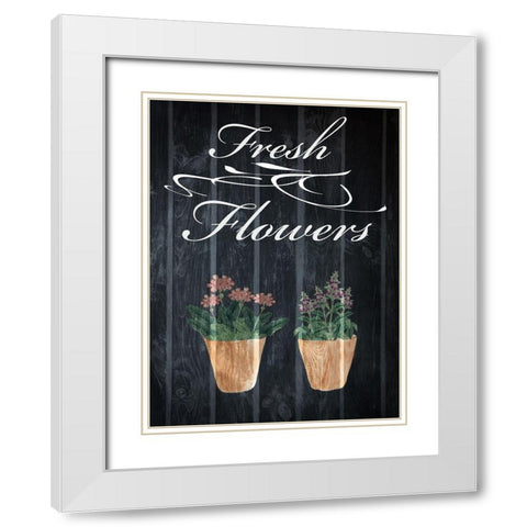 Fresh Organics 2 White Modern Wood Framed Art Print with Double Matting by Prime, Marcus