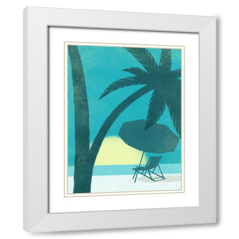 Coastal Fun 3 White Modern Wood Framed Art Print with Double Matting by Prime, Marcus