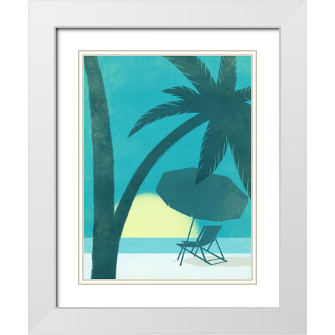 Coastal Fun 3 White Modern Wood Framed Art Print with Double Matting by Prime, Marcus