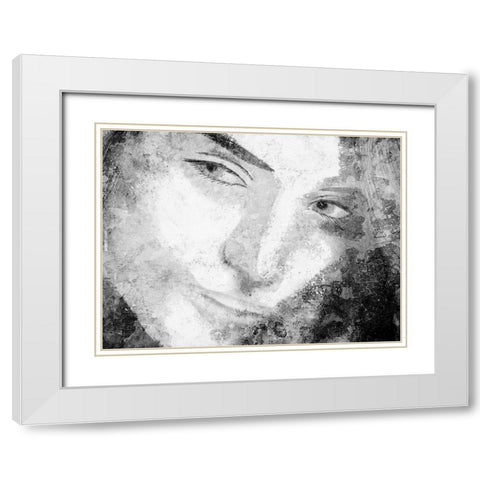 Abstract Beauty 2 White Modern Wood Framed Art Print with Double Matting by Prime, Marcus