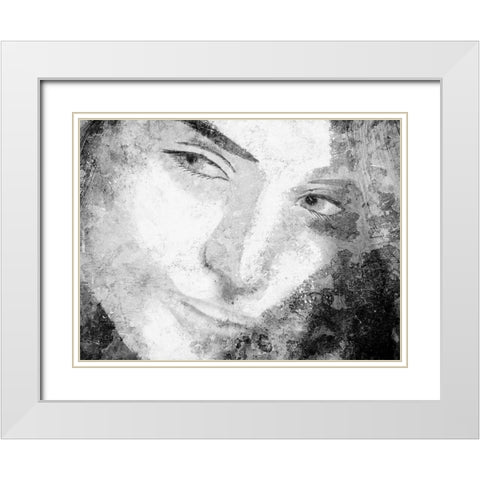 Abstract Beauty 2 White Modern Wood Framed Art Print with Double Matting by Prime, Marcus
