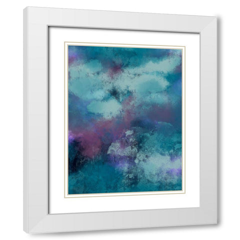 Amethyst Delight 2 White Modern Wood Framed Art Print with Double Matting by Prime, Marcus