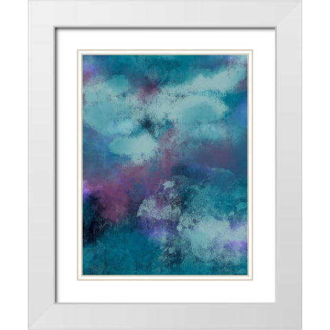 Amethyst Delight 2 White Modern Wood Framed Art Print with Double Matting by Prime, Marcus
