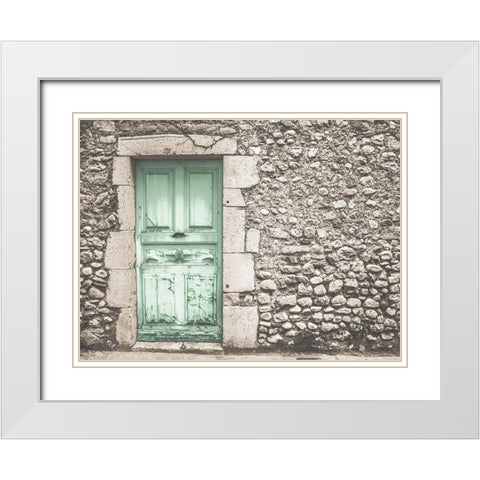 Quantum Doorway 1 White Modern Wood Framed Art Print with Double Matting by Prime, Marcus