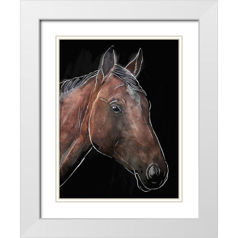 Illustrated Spirit 1 White Modern Wood Framed Art Print with Double Matting by Prime, Marcus