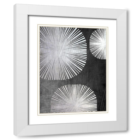 Metallic Star Shine 2 White Modern Wood Framed Art Print with Double Matting by Prime, Marcus