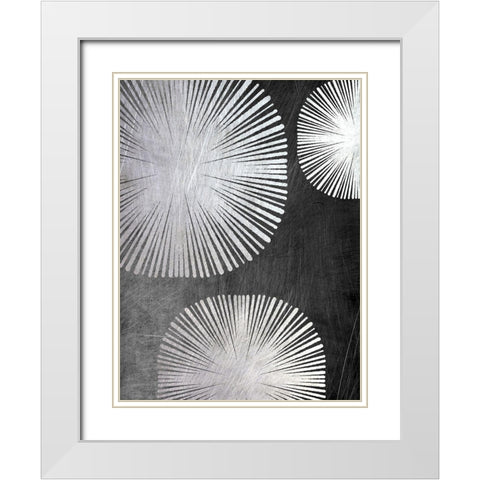 Metallic Star Shine 2 White Modern Wood Framed Art Print with Double Matting by Prime, Marcus