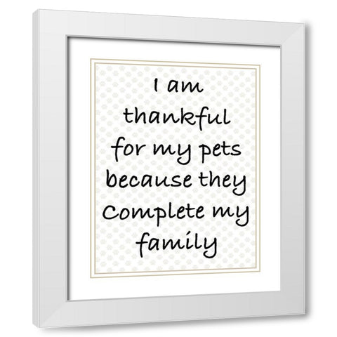 Complete Family White Modern Wood Framed Art Print with Double Matting by Prime, Marcus