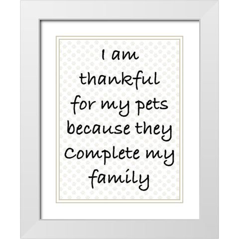 Complete Family White Modern Wood Framed Art Print with Double Matting by Prime, Marcus