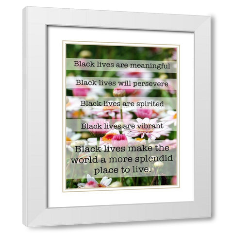 Splendid Lives 1 White Modern Wood Framed Art Print with Double Matting by Prime, Marcus
