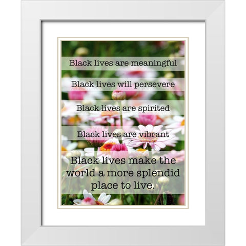 Splendid Lives 1 White Modern Wood Framed Art Print with Double Matting by Prime, Marcus