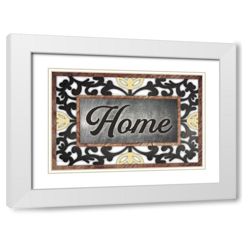 Rustic Home 1 White Modern Wood Framed Art Print with Double Matting by Prime, Marcus