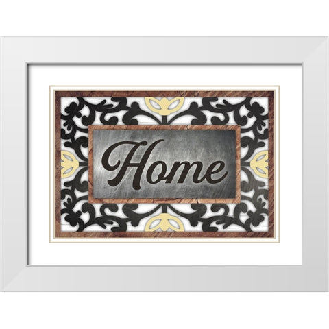 Rustic Home 1 White Modern Wood Framed Art Print with Double Matting by Prime, Marcus