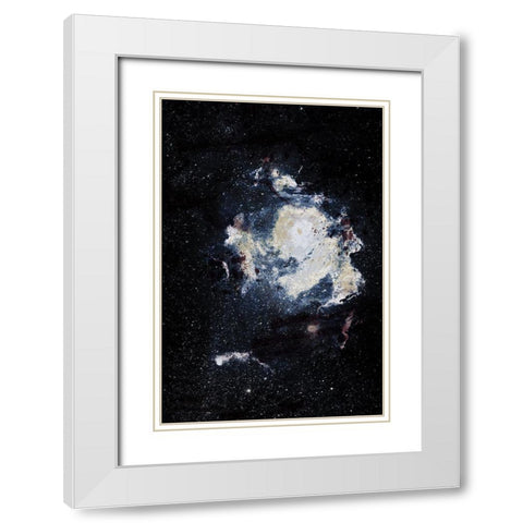 Lunar Nebula 2 White Modern Wood Framed Art Print with Double Matting by Prime, Marcus