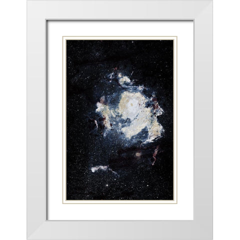 Lunar Nebula 2 White Modern Wood Framed Art Print with Double Matting by Prime, Marcus