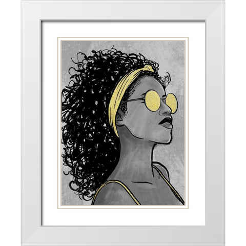 Fierce 1 White Modern Wood Framed Art Print with Double Matting by Prime, Marcus