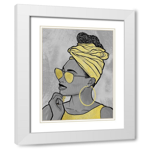 Fierce 2 White Modern Wood Framed Art Print with Double Matting by Prime, Marcus