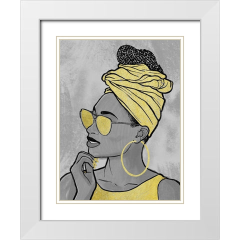 Fierce 2 White Modern Wood Framed Art Print with Double Matting by Prime, Marcus