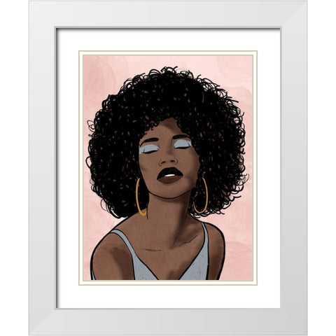 Fierce Fashion 2 White Modern Wood Framed Art Print with Double Matting by Prime, Marcus