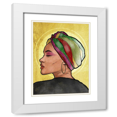 Majestic Princess 1 White Modern Wood Framed Art Print with Double Matting by Prime, Marcus