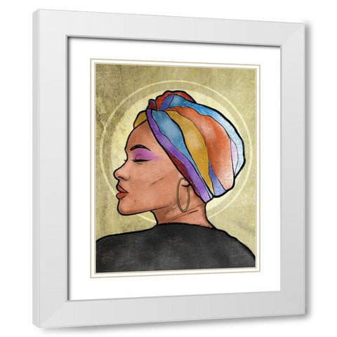 Shinning Princess 1 White Modern Wood Framed Art Print with Double Matting by Prime, Marcus